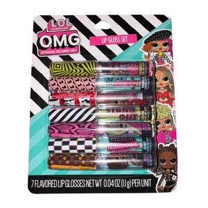 LOL Surprise! O.M.G. Lip Gloss Set of 7 NWTs